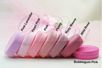 Fold Over Elastic FOE (1.5cm), solid color - 5m length